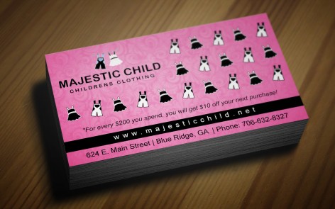 Majestic Child Loyalty Cards